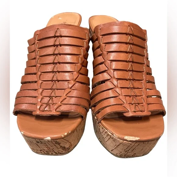 Franco Sarto Cork Wedges Size 7 - Picture 7 of 7